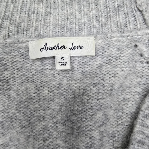 ANOTHER LOVE Women’s Open Front Cropped Cardigan Striped Super Cozy Size Small - Picture 4 of 7